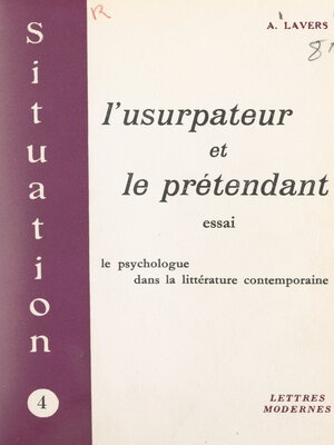 cover image of L'usurpateur et le prétendant